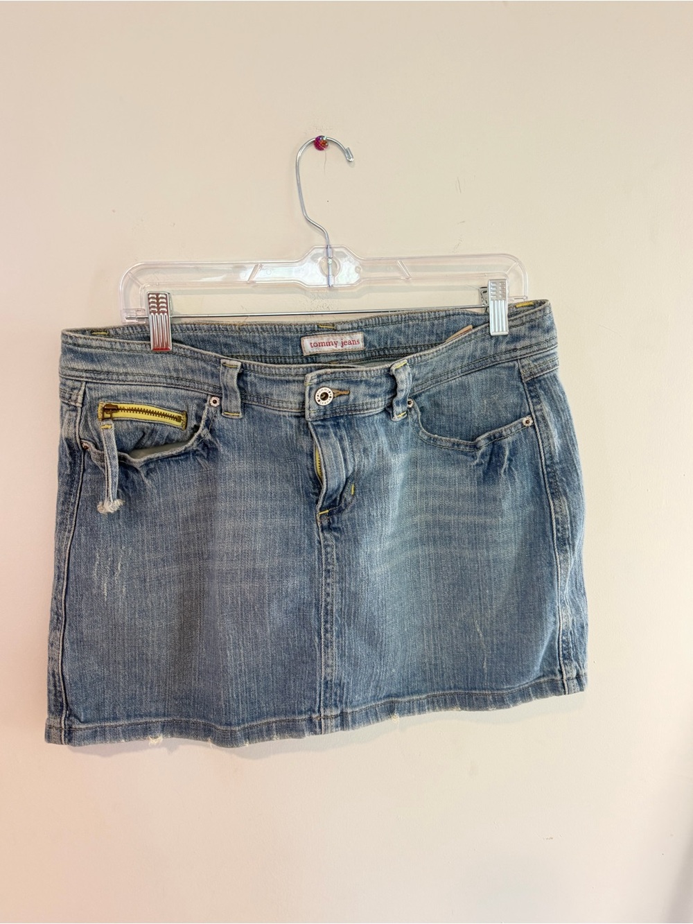 Tommy Hilfiger Light Blue Denim Mini Skirt